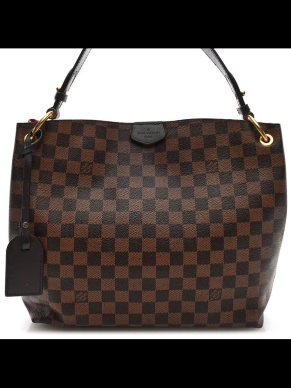 Louis Vuitton Damier Ebene Checkerboard Tote